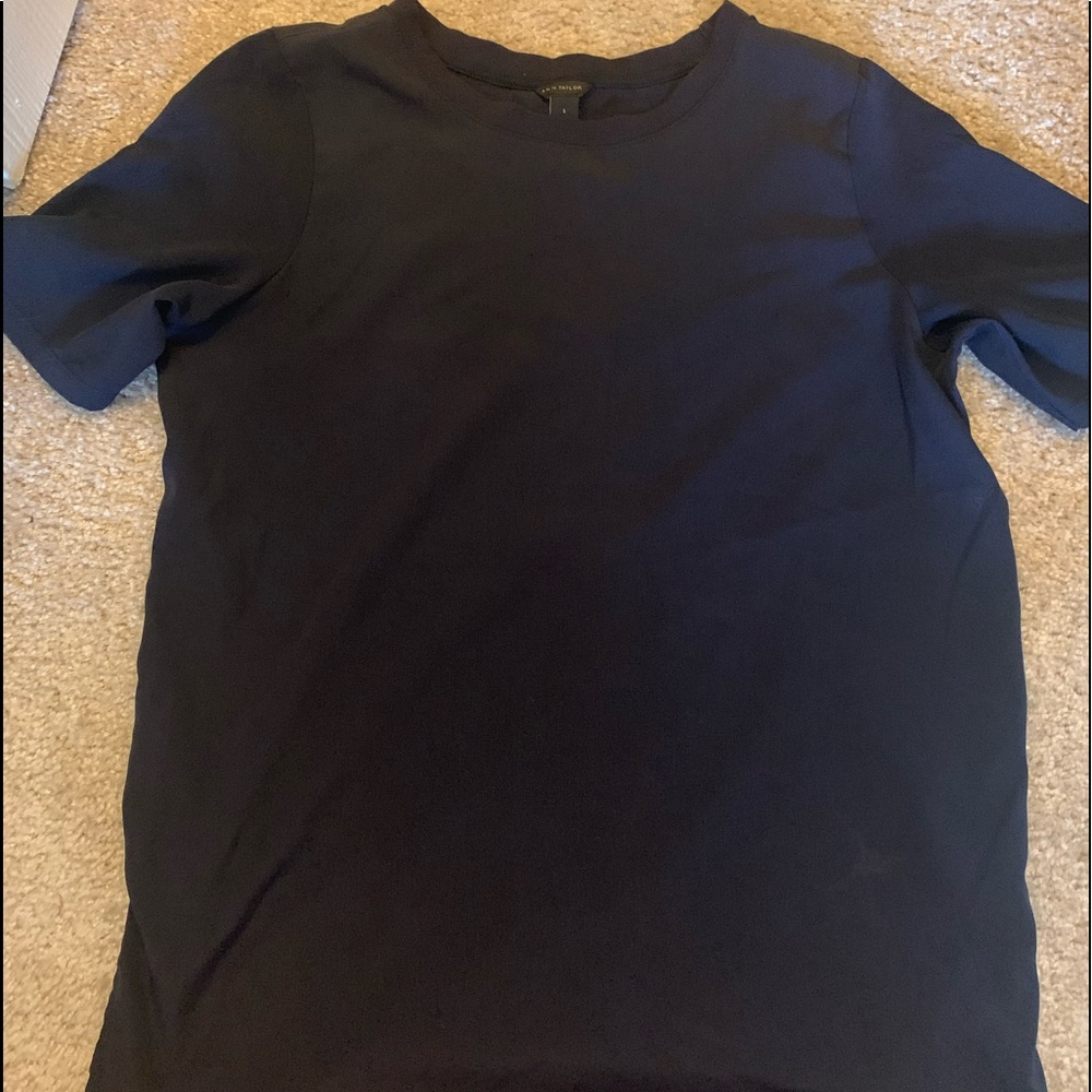 Ann Taylor short sleeve blouse- multi material